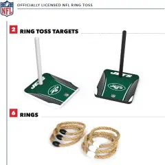 NFL New York Jets Solid Wood Quoits Toss Game