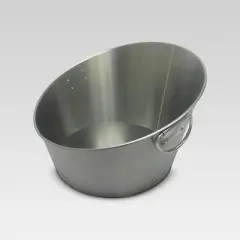 10.5L Stainless Steel Angled Beverage Tub - Threshold&trade;: Drink Bucket Party Ice Bucket for Cold Beverages