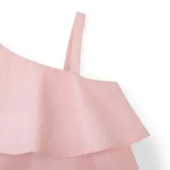 Hope & Henry Girls' One Shoulder Flounce Dress, Toddler