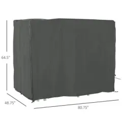 Resenkos Patio Furniture Covers,Outdoor Swing Cover,Outdoor Patio Hammock Porch Swing Cover with UV, Water,Gray