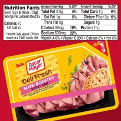 Oscar Mayer Deli Fresh Slow Roasted Roast Beef Sliced Lunch Meat - 7oz
