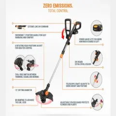 Worx WG170.2 20V Power Share GT Revolution 12" Cordless String Trimmer
