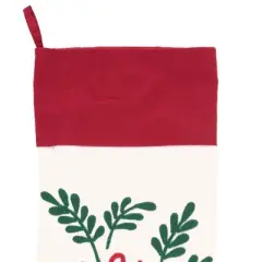 C&F Home 20" Christmas & Holly "Very Merry" Script Hanging Large XMAS Stocking