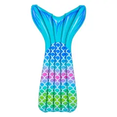 Pool Central 5.75' Blue and Green Mermaid Tail Swimming Pool Float