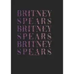 Women's Britney Spears Cheetah Repeating Name T-Shirt