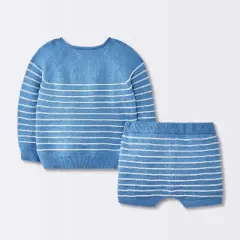 Baby Boys' Striped Sweater Set - Cloud Island&trade; Blue