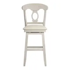 29" South Hill Napoleon Back Wood Swivel Height Barstool - Inspire Q