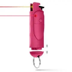 Guard Dog Security AccuFire 2 Pepper Spray with Laser Assist SnapShot Release 16' Distance Pink: Pepper Gel for Women, Camping
