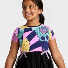 Girls' The Nightmare Before Christmas Sally Tulle Character Dress - Black