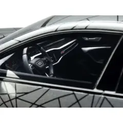 Audi ABT RS7-R (4K) Daytona Gray Metallic with Graphics Limited Edition to 999 pieces Worldwide 1/18 Model Car by GT Spirit