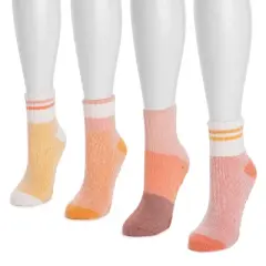 MUK LUKS Women's Set of 4 Spring Lounge Sock