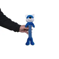 American Pet Supplies 18-Inch Blue Fox Corduroy Squeaking Dog Toy With TPR Protrusions