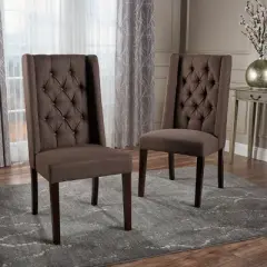 Set of 2 Blythe Tufted Dining Chairs - Christopher Knight Home