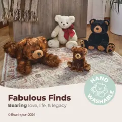 Bearington Snuggly Ben Plush Stuffed Animal Brown Grizzly Bear, 14", For Ages 2-14