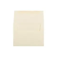 JAM Paper A2 Strathmore Invitation Envelopes 4.375 x 5.75 Ivory Wove 900919415
