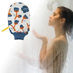 Unique Bargains Bath Shower Gloves 8.66"x5.12" 1 Pc