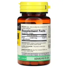 Mason Natural Biotin, 5,000 mcg, 60 Softgels