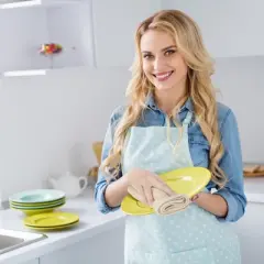 PiccoCasa 100% Cotton Kitchen Waffle Weave Soft Absorbent Kitchen Dish Cloths 6Pcs