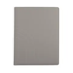 Altitude Padfolio 10"x12.5" Vegan Leather Gray Debossed Arch