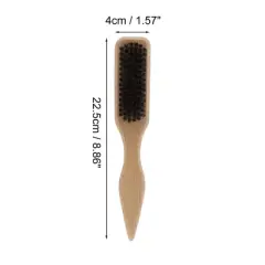 Unique Bargains Men's Portable Beard Comb Wood Color 1 Pc