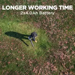 Litheli 2x20V 4Amp U20 Cordless Brushless Battery Powered Leaf Blower: 560CFM, 112 MPH, 4.0Ah Battery, No Assembly Required