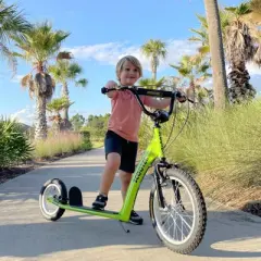 DSVIMOY Balance Bike, Kids Bike with Adjustable Height Handlebar, Balance Bike for 5 Year Old up, Easy to Carry, Green, 53.3"*22.8"*34.8"