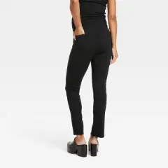 Over Belly Split Front Ponte Maternity Pants - Isabel Maternity by Ingrid & Isabel&trade; Black
