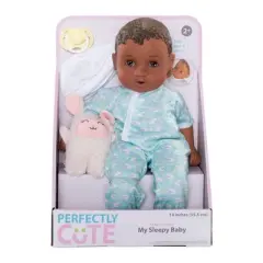 Perfectly Cute My Sleepy Baby 14" Baby Doll - Dark Brunette with Brown Eyes
