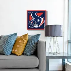 NFL Houston Texans 3D Logo Series Wall Art - 12"x12"