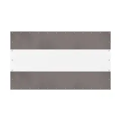 DOMETOUR Heavy Duty Outdoor Clear PVC Curtain, Waterproof & Tearproof, for Patios/Gazebos/Pergolas, Privacy Screen, 10'H x 13'W, Gray