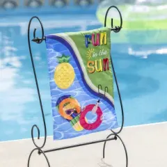 Fun in the Sun Pool Day Garden Applique Flag