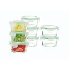 Kinetic Go Green Glassworks Round Food Storage Container Set - 33oz