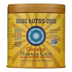 Blue Lotus Masala Chai Golden Tea - Case of 6/3 oz