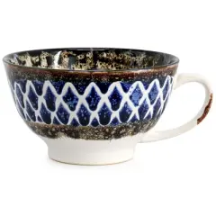 Meritage Otis 6 Piece 27 Ounce Stoneware Soup Bowl with Handle Set