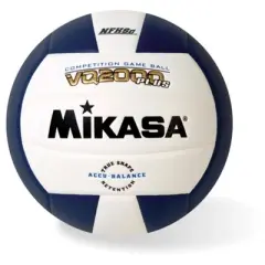 Mikasa VQ2000 Plus NFHS Volleyball, Size 5, Navy Blue/White