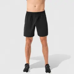 Anna-Kaci Active Men's Elastic Waist Athletic Shorts with Above-Knee Length and Relaxed Fit Design