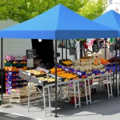 Commercial Pop Up Tent, 10x10 FT Canopy Tent, 500D Waterproof Canopy, Outdoor Sun Shade with Roller Bag & 4 Sandbag for Outdoor/Camping/Stall