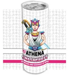 SMASHCRAFT 20 ounce Stainless Steel Double Walled Insulated Travel Tumbler Coffee Mug Cup, Athena Comic