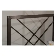 Westlake Metal Headboard Magnesium Pewter - Hillsdale Furniture