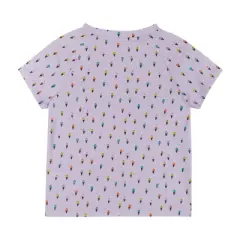 Andy & Evan Toddler  Girls Ice Cream Tee Purple, Size 5T
