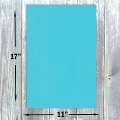 Hamilco Colored Cardstock Paper 11" x 17" Electric Blue Color Card Stock Paper 50 Pack