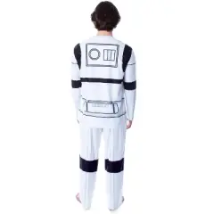 Star Wars Men's Stormtrooper Costume Long Sleeve Shirt And Pants Pajama Set White