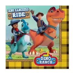 Treasures Gifted Dino Ranch Party Supplies - Napkins - 32 Pack