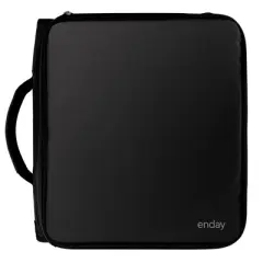 Enday 3 Ring Zipper Binder, 2 inch Binder with Zipper, 880 Sheet Capacity 5 Pockets Expanding File Folder