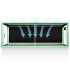 REPTI ZOO 64Gallon Reptile Terrarium, Front Opening 48 x 18 x 18 Inches Reptile Enclosure for Easy Maintenance, Reptile Tank with Top Screen