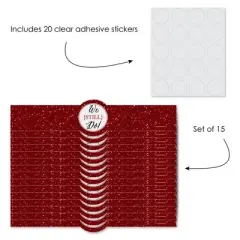 Big Dot of Happiness We Still Do - 40th Wedding Anniversary - DIY Party Supplies - Wedding Anniversary Party DIY Wrapper Favors & Decor - Set of 15