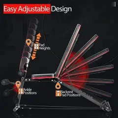 JOMEED Multi Functional Adjustable Training Weight Bench with Incline, Elastic Ropes, and Solid Structure for At Home Gym and Stable Full Body Workout