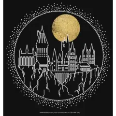 Girl's Harry Potter Hogwarts Line Art Moonrise T-Shirt