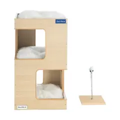 Escher Cat Tree 23.5'' in White Oak