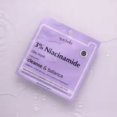 Que Bella 3% Niacinamide Clay Mask - 0.4oz